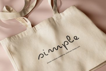 Free Close-up Shopping Bag Mockup PSD