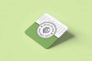 Free Square Coaster Mockup PSD