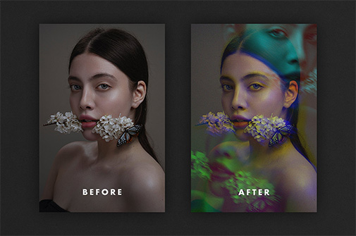Prism Distortion Effect for Posters