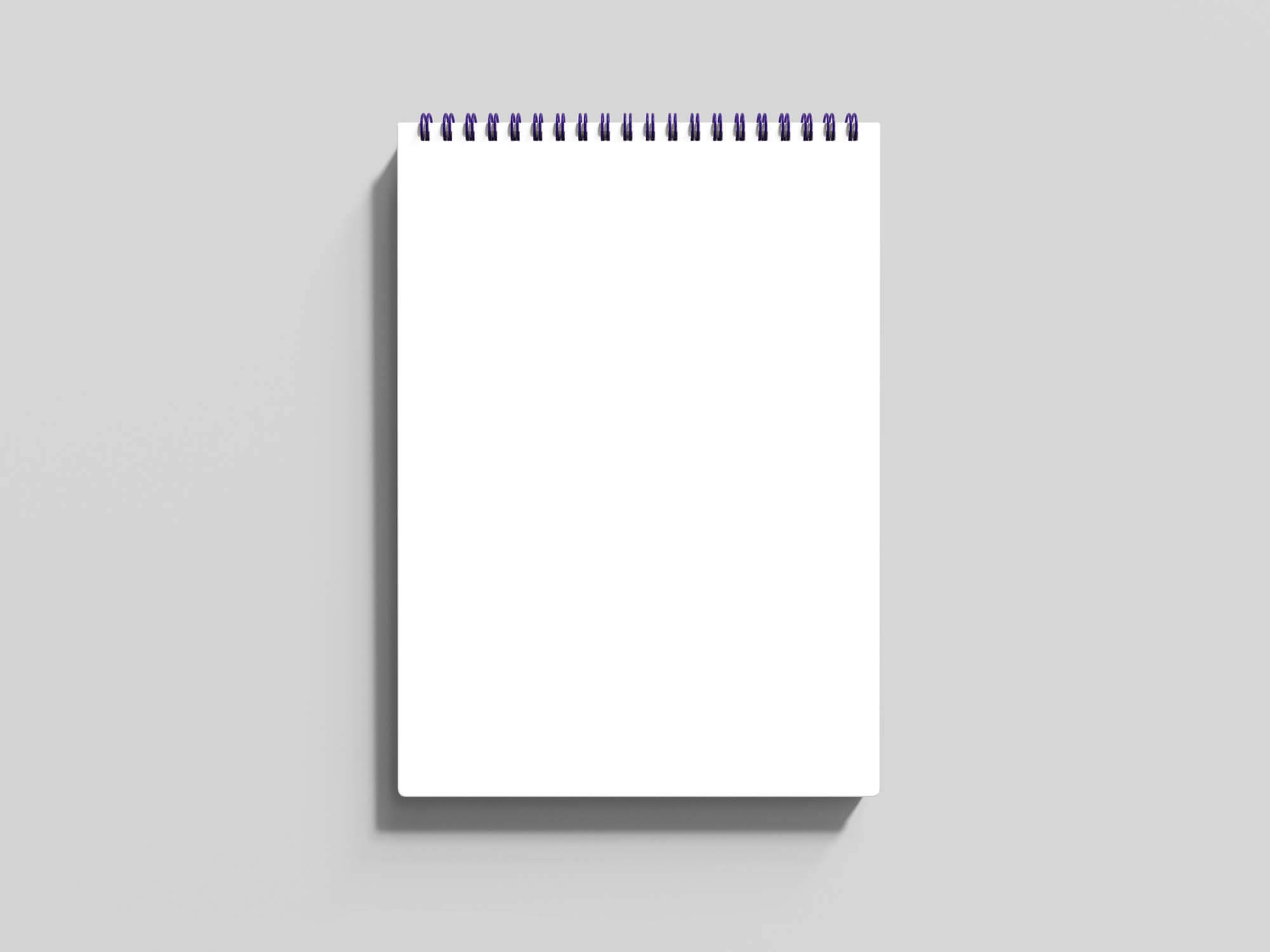 Free A5 Cover Notebook Mockup PSD