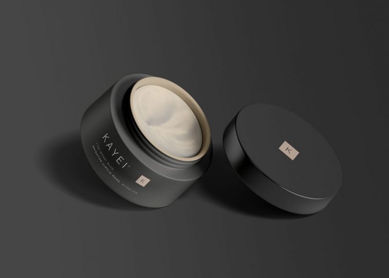 Free Rounded Cosmetic Jar Mockup PSD