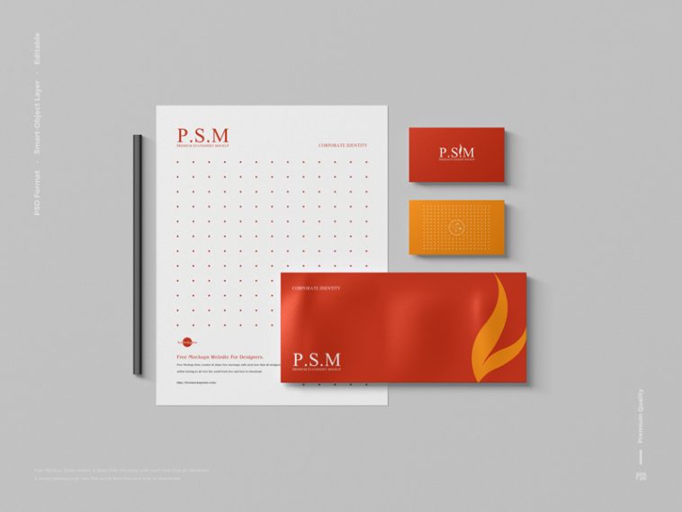 Free Corporate Identity Premium Stationery Mockup