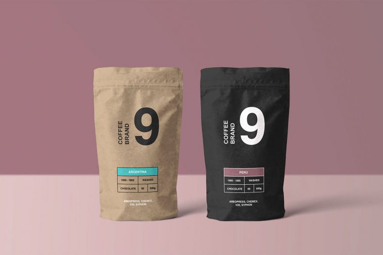 Free Kraft Paper Pouch Mockup PSD