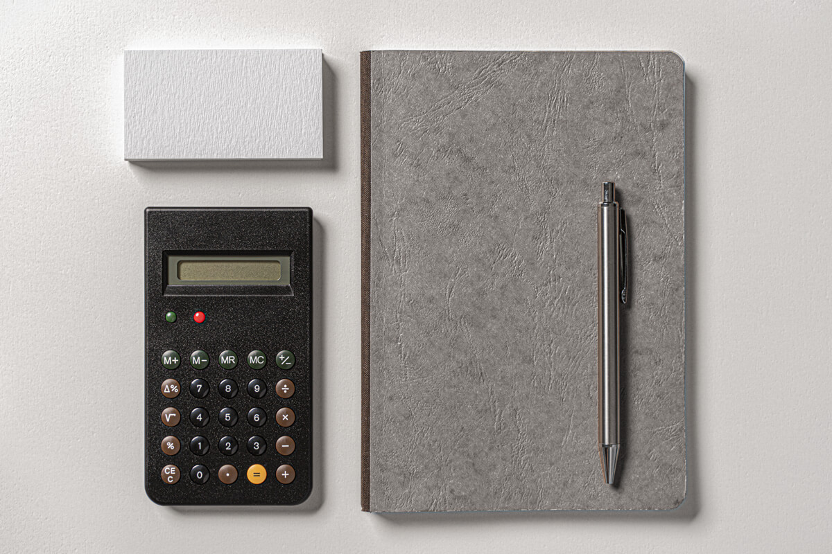 Free Leather Cover Notebook Mockup PSD 