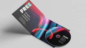 Free CD/ DVD Digipack Mockup PSD Set
