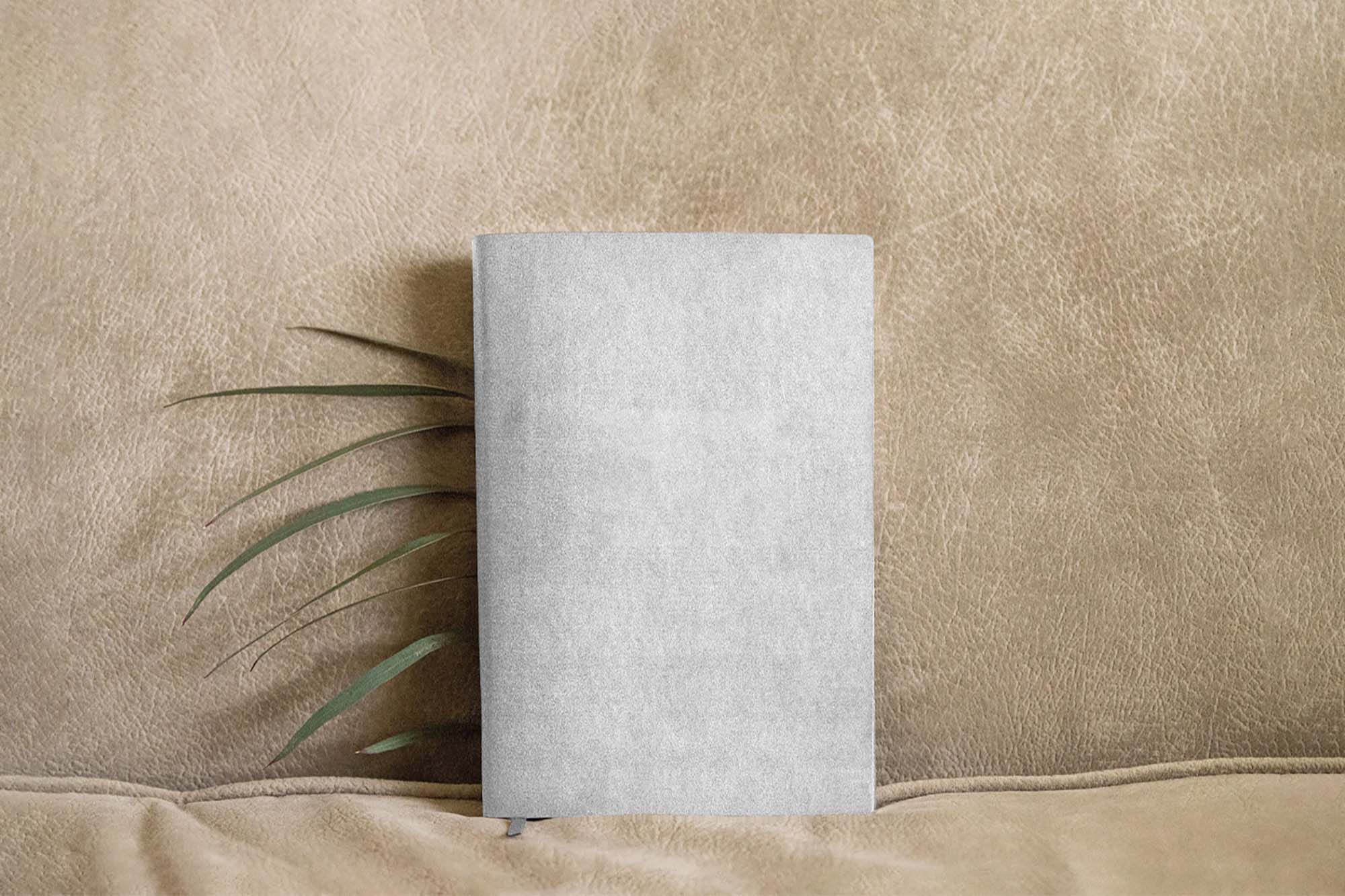 Free Leather Notebook Mockup PSD