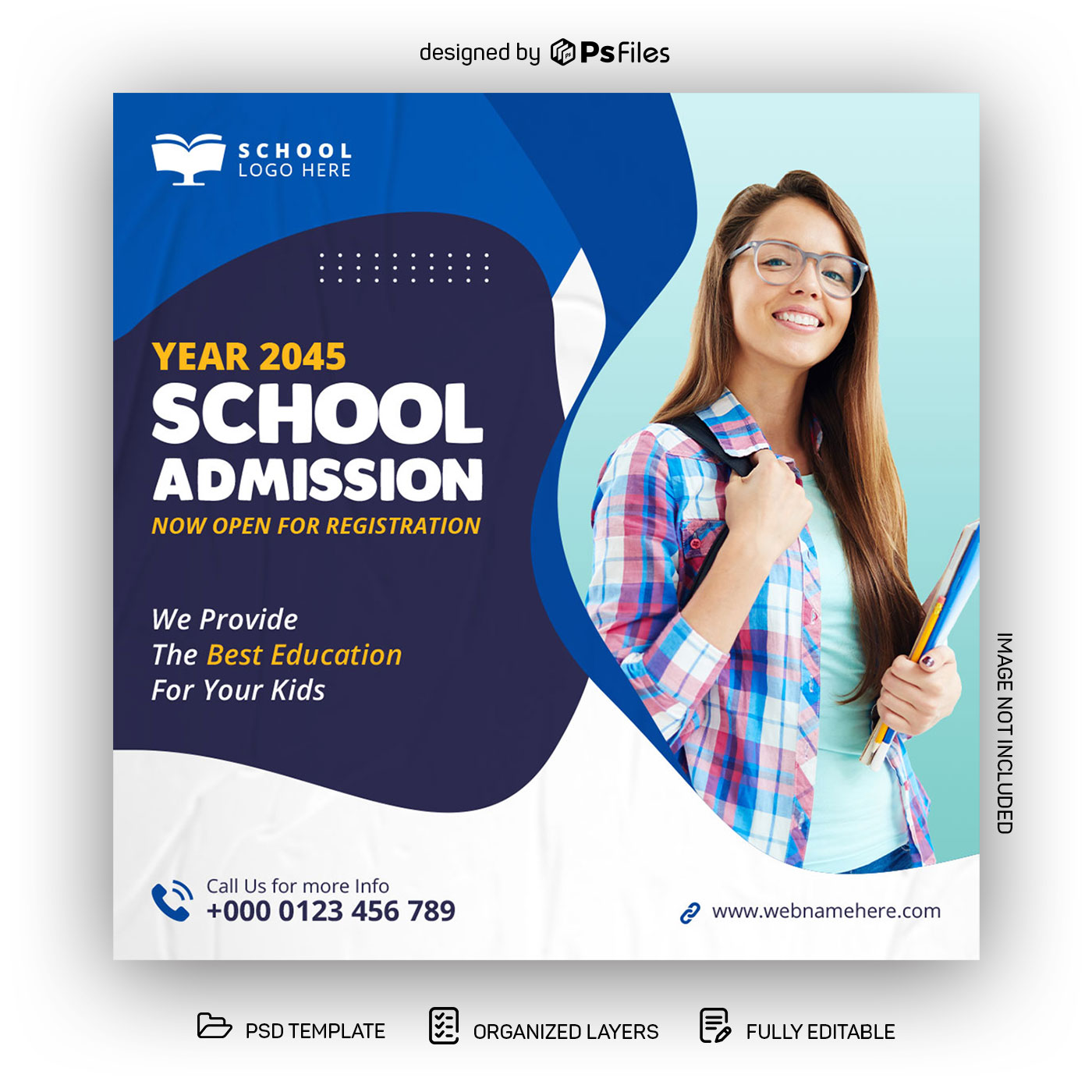 College Admission Social Media Post Template Free Psd