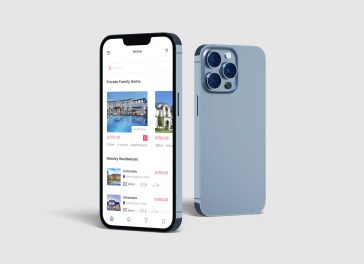 Free iPhone 13 Max Mockup PSD