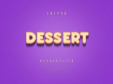 Dessert Text Effect – Free