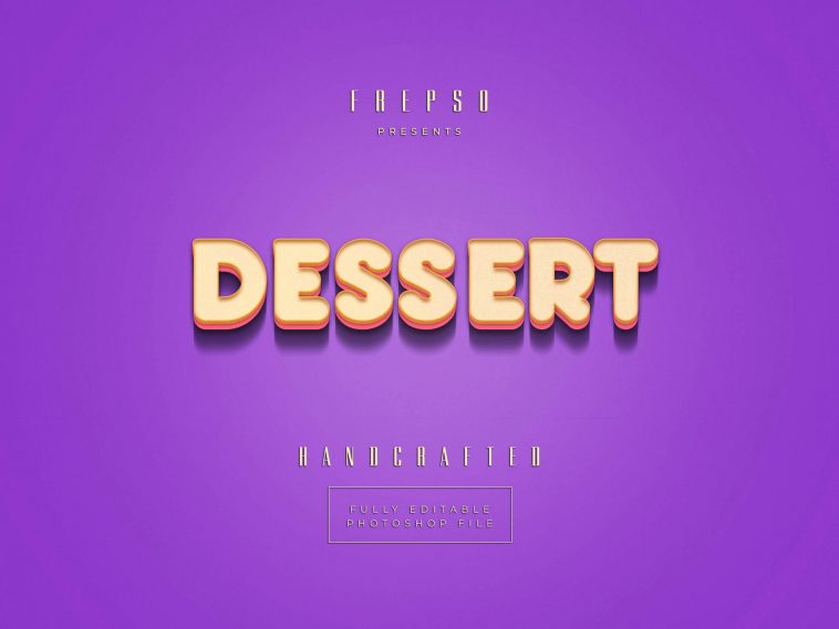 Dessert Text Effect – Free