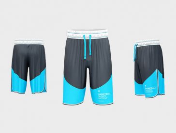 Free Basketball Shorts Mockup PSD Set