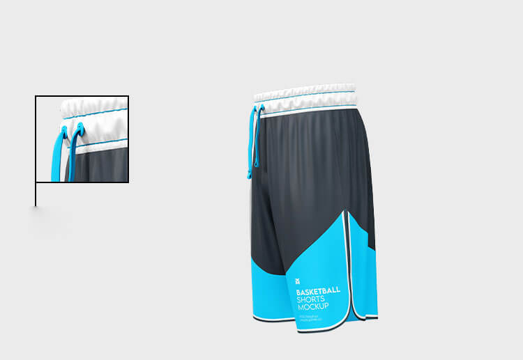 Basketball uniform jersey shorts mock ups template