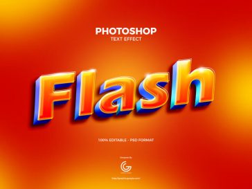 Free Flare Photoshop Text Effectv