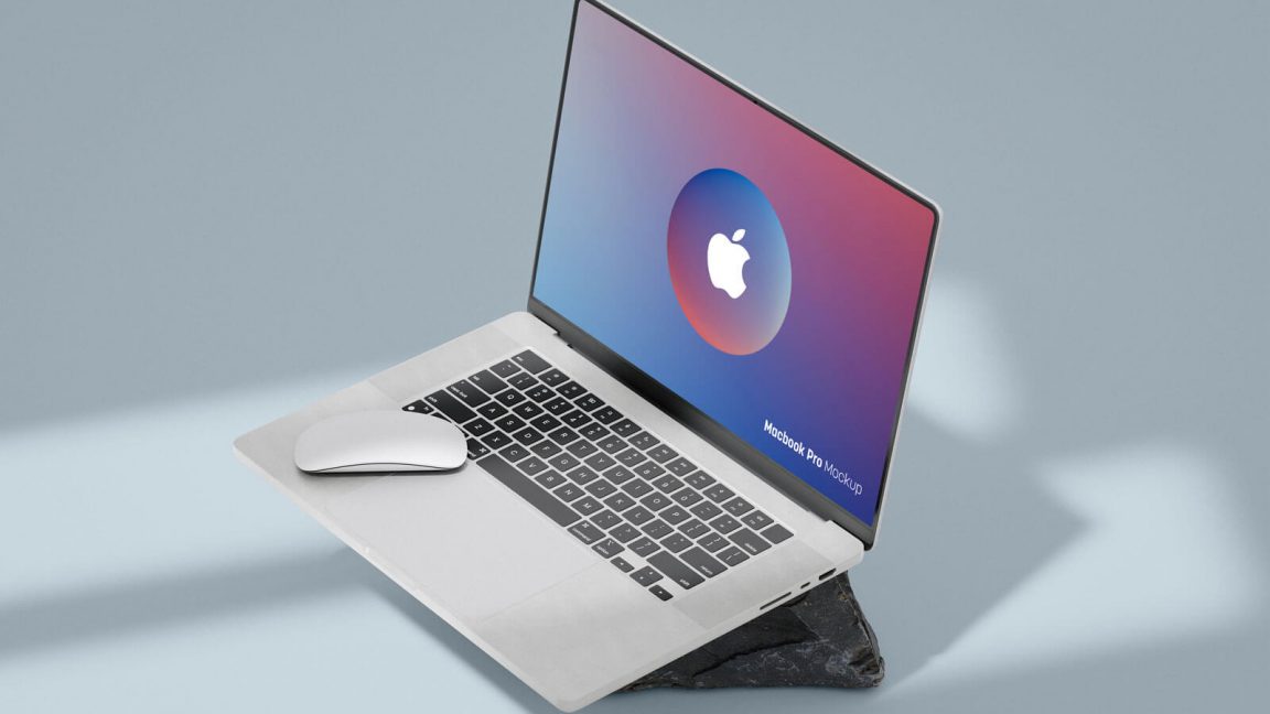 Free Macbook Pro Mockup PSD 3 View   PsFiles