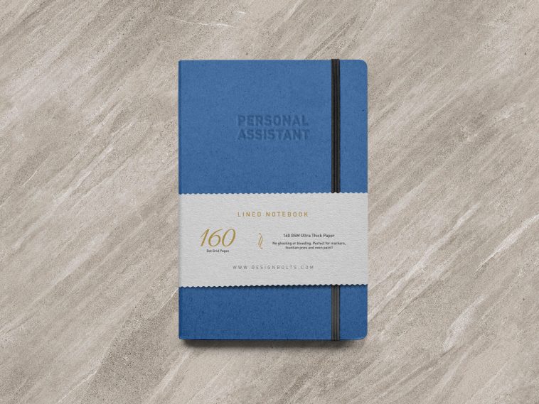 Free Personal Paper Notebook Mockup PSD