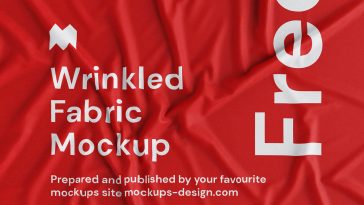 Free Wrinkled Fabric Mockup PSD Set