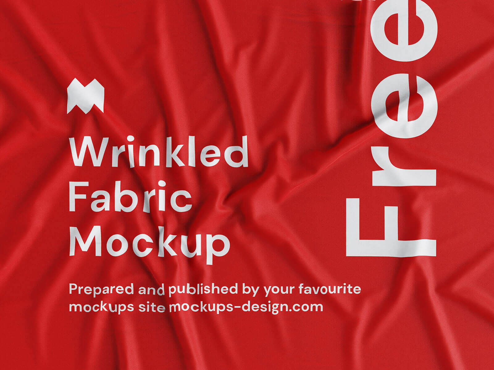 Download Free 4 Free Wrinkled Fabric Mockup PSD Set