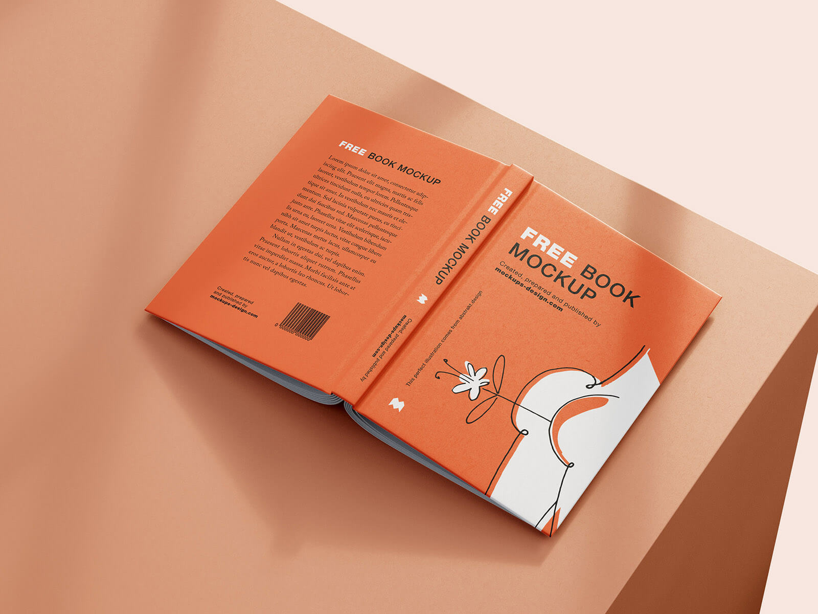 8 Free Hardcover A5 Book Mockup PSD Files