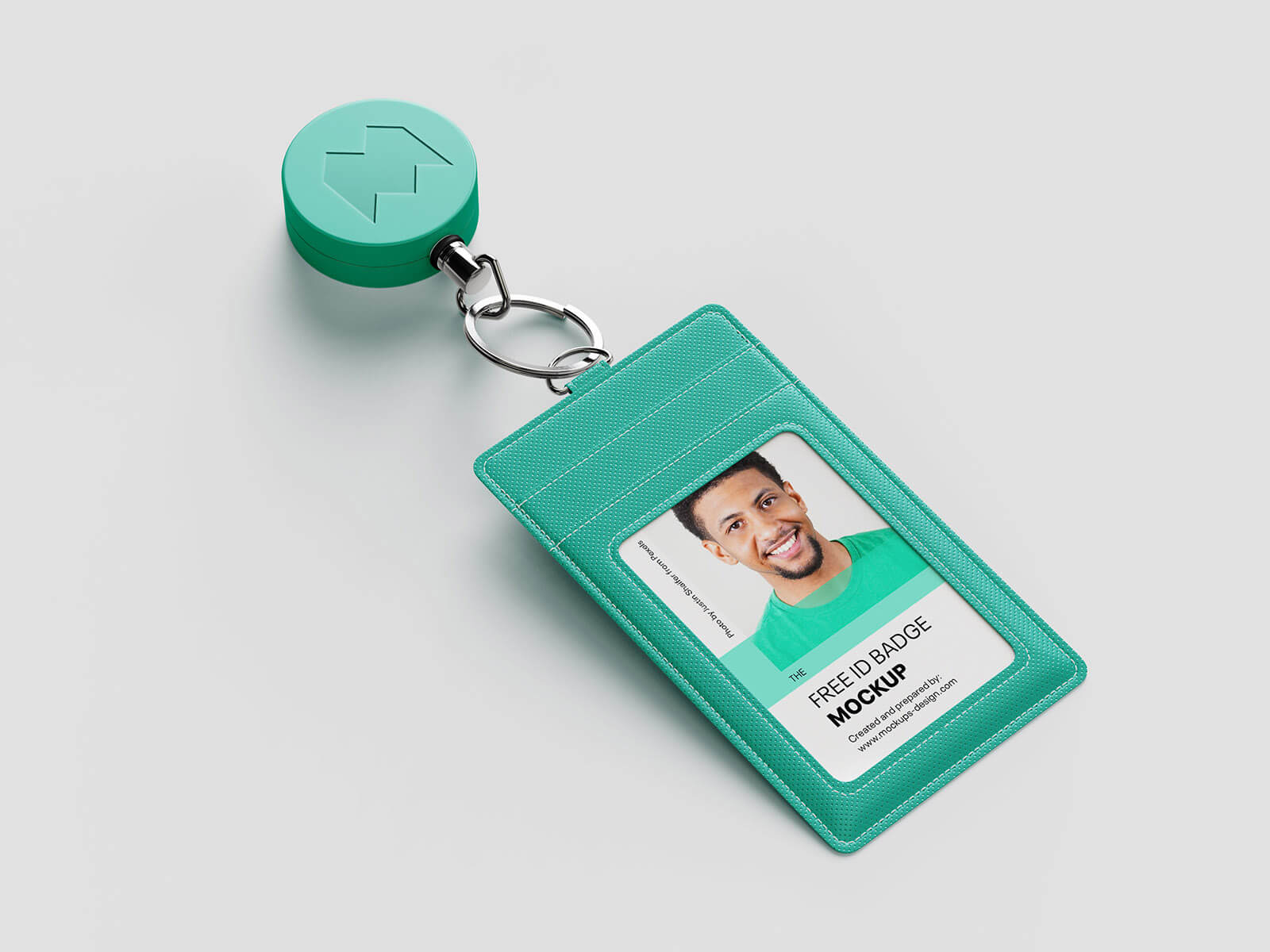 5 Free Badge Reel Retractable ID Card Mockup PSD Files