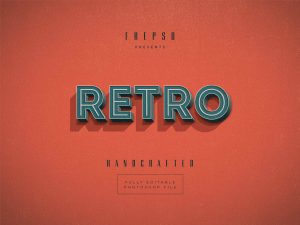 Old Style Retro Text Effect