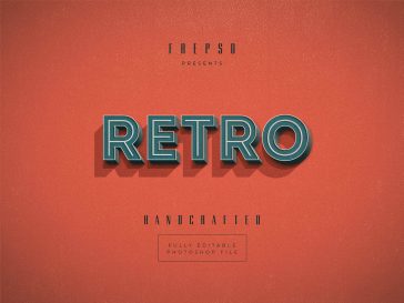 Old Style Retro Text Effect
