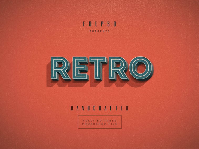 Old Style Retro Text Effect