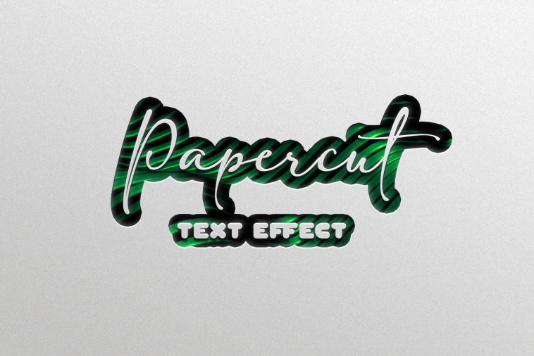 Papercut Text Effect