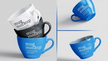 Free Tea / Coffee Cup Mockup 5 PSD Set