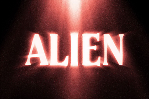 Alien Glow Text Effect