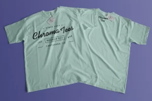 Free Short Sleeves Round Neck T-Shirt Mockup PSD