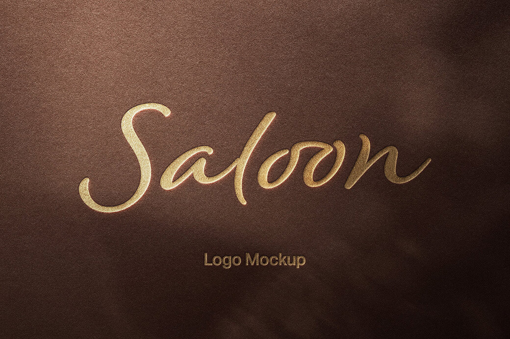 Elegant Embossed Logo Mockup