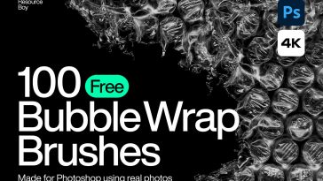 100 Bubble Wrap Photoshop Brushes