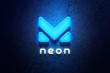 Free Ice Neon Logo Mockup