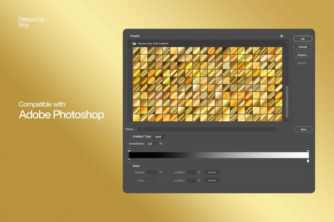 free download gold gradient photoshop