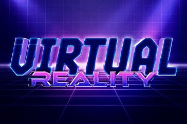 Virtual World Text Effect