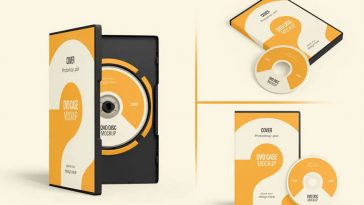 Free DVD Plastic Case Mockup PSD Set