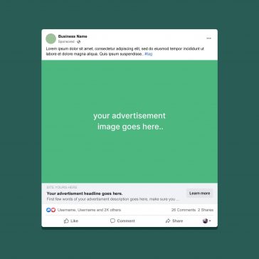 Facebook Ad Mockup 2022