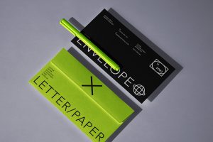 Free Front / Back Standard Business Envelope Mockup PSD