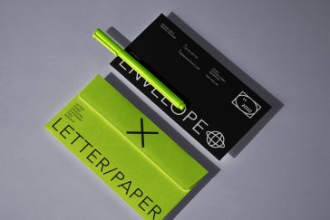 Free Front / Back Standard Business Envelope Mockup PSD