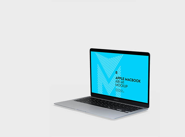 Free M1 Apple MacBook Air Mockup PSD Set