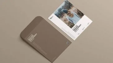 Free Mailing Brand Stationery Mockup PSD