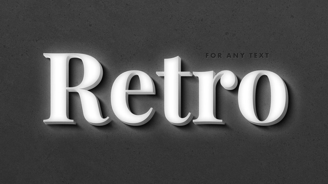 Cinematic Retro 2 Photoshop Text Effects Free PSD files - PsFiles