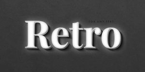 Free Retro Film Text Effect