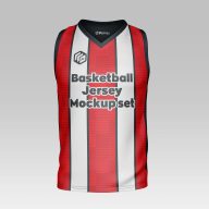 Free V Neck Basketball Jersey Mockup PSD Set - PsFiles