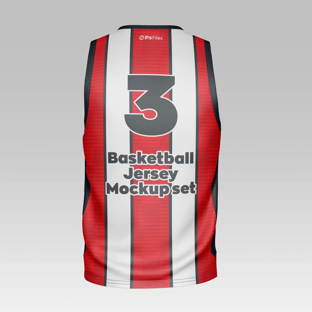 Free V Neck Basketball Jersey Mockup PSD Set - PsFiles