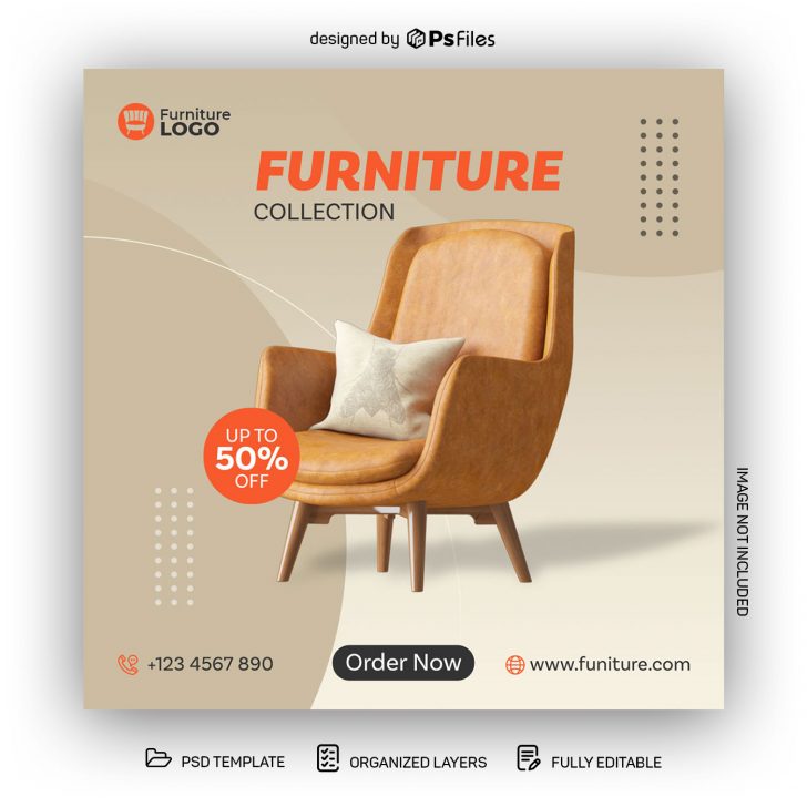 Furniture Offer Sale Free Instagram Post Design Template PSD - PsFiles