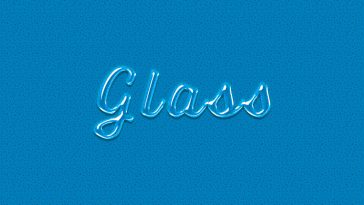 Free Glass Text Effect