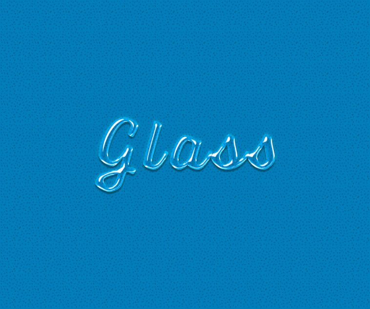 Free Glass Text Effect