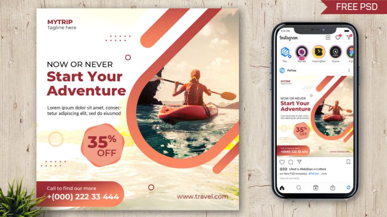 Adventure Journey Travel Social Media Design Templates free - PsFiles