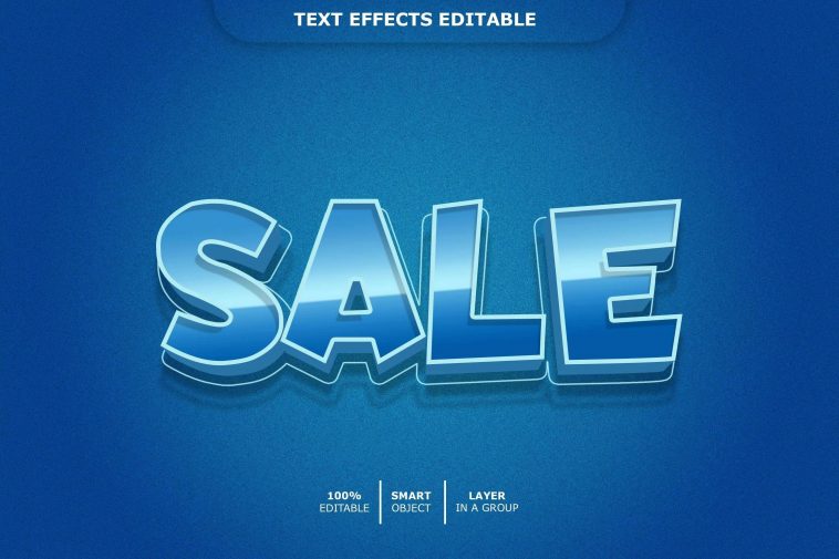 Sale PSD Text Effect Free Download